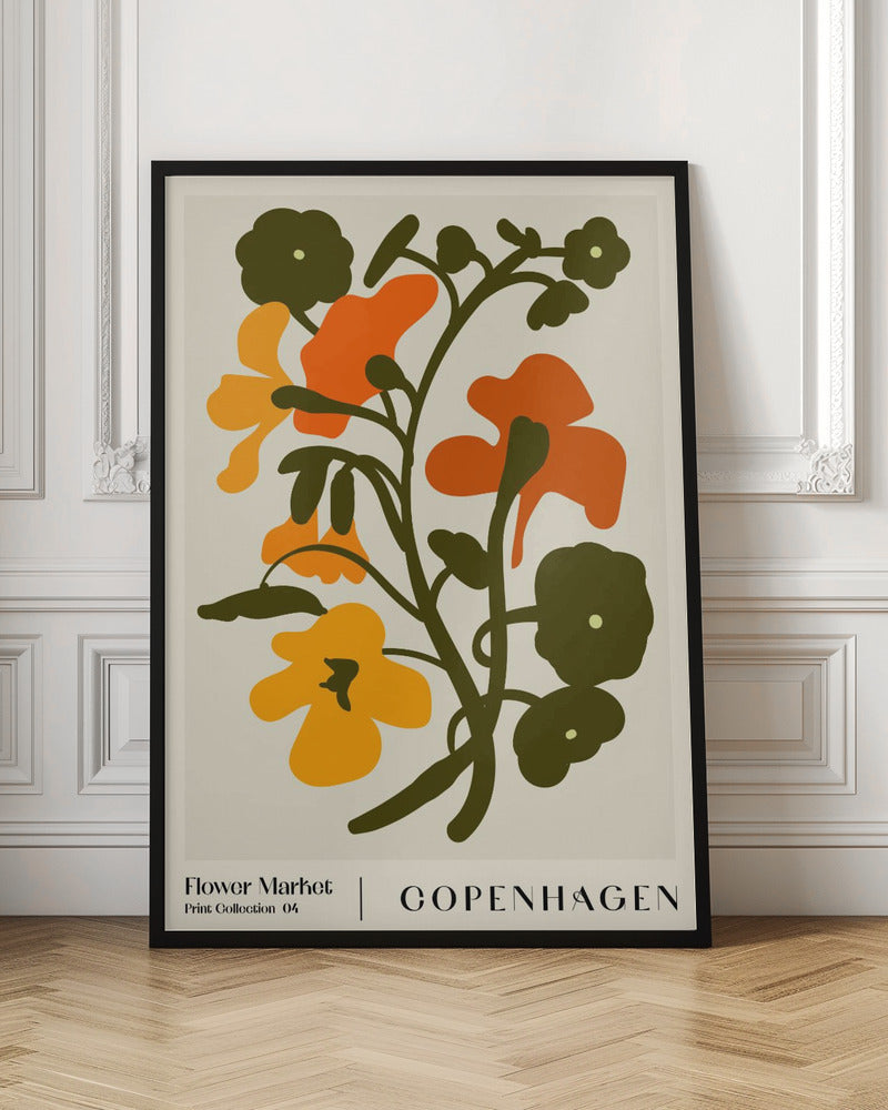 Flower Market. Copenhagen Poster