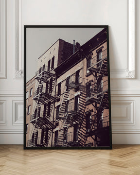 New York City Fire Escapes 02 Poster