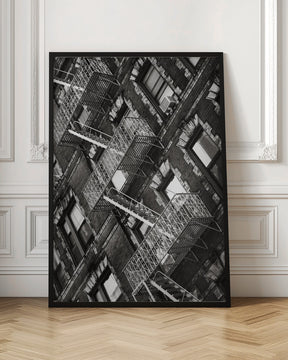 New York City Fire Escapes 04 Poster