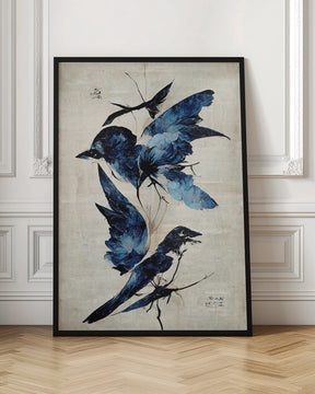 Blue Birds Poster