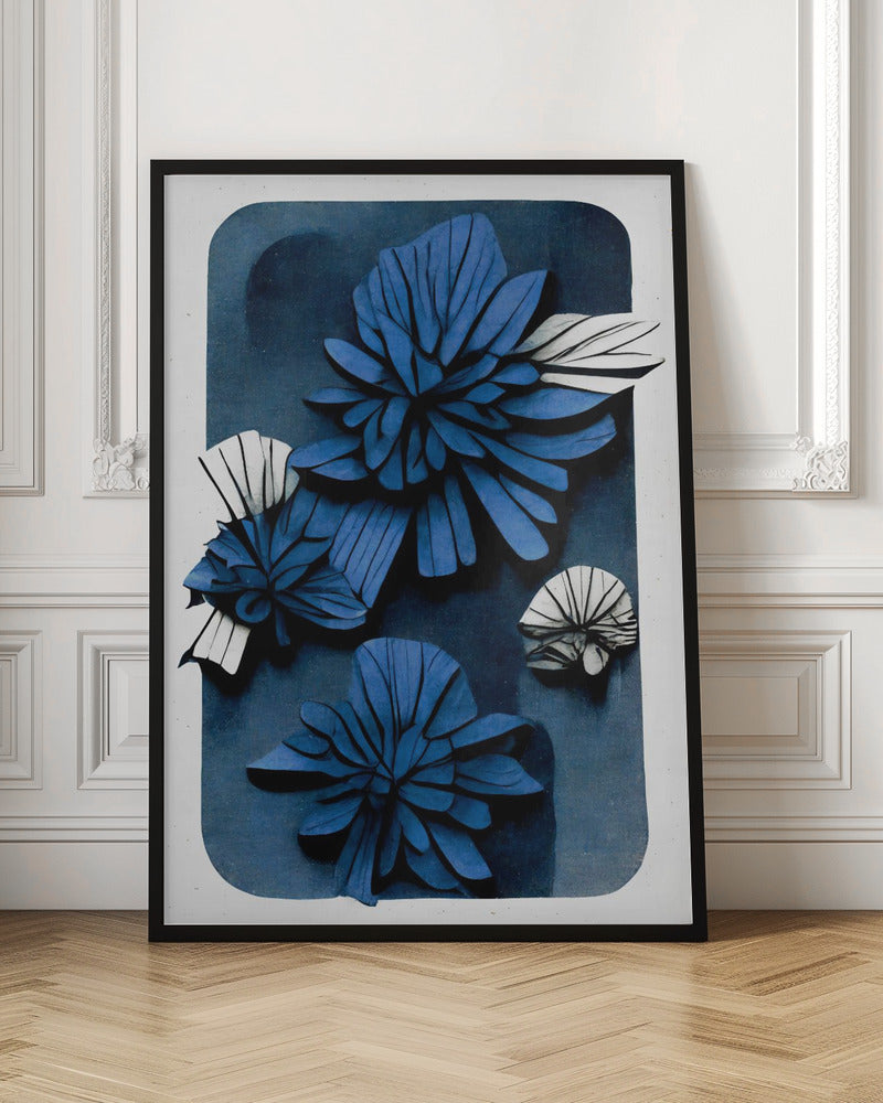 Blue Blossoms Poster