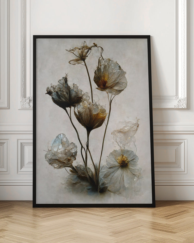 Crystal Flowers Poster