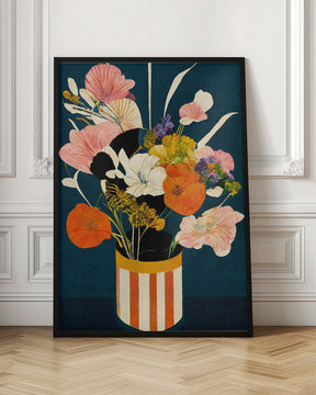 Flowers At Night Poster