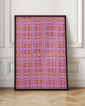 Pink Plaid Poster