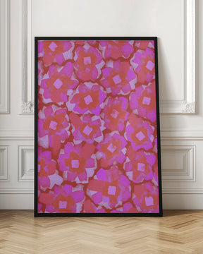 Cute Pink Blossom Pattern Poster