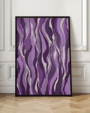 Purple Tiger Pattern Poster