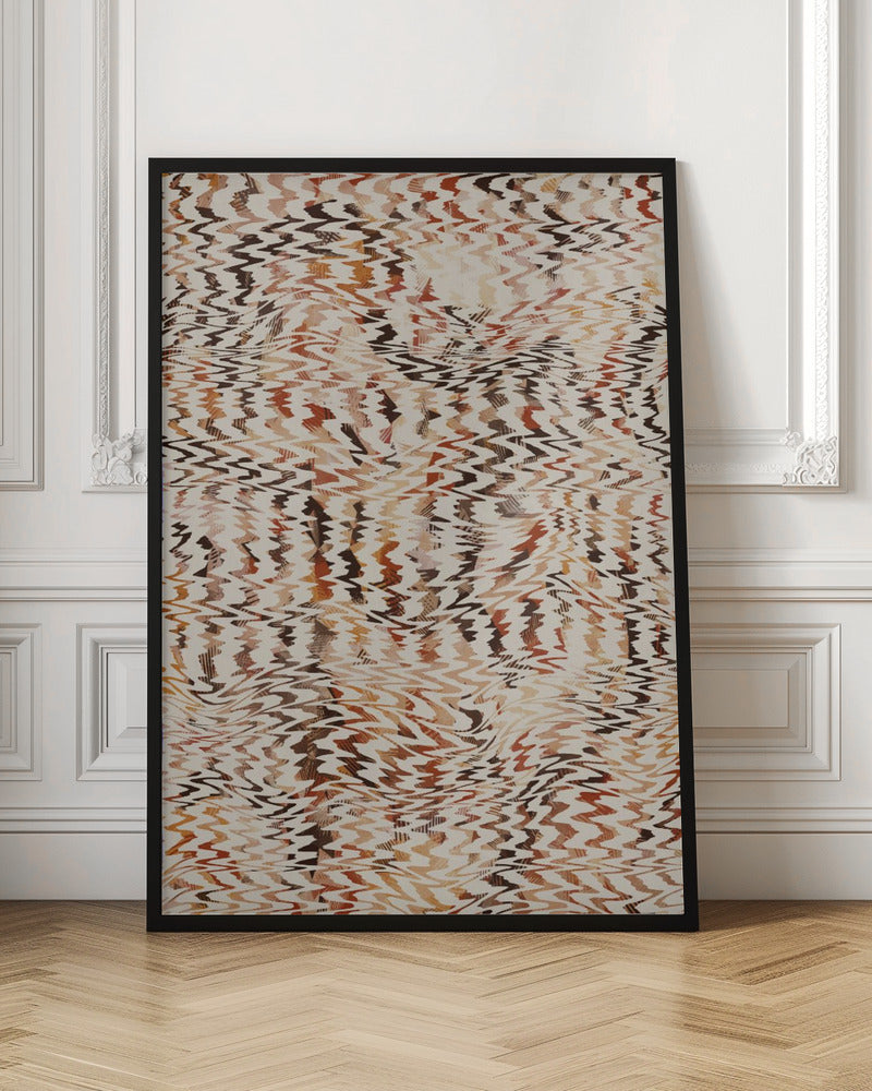 Ethno Zig Zag Pattern Poster