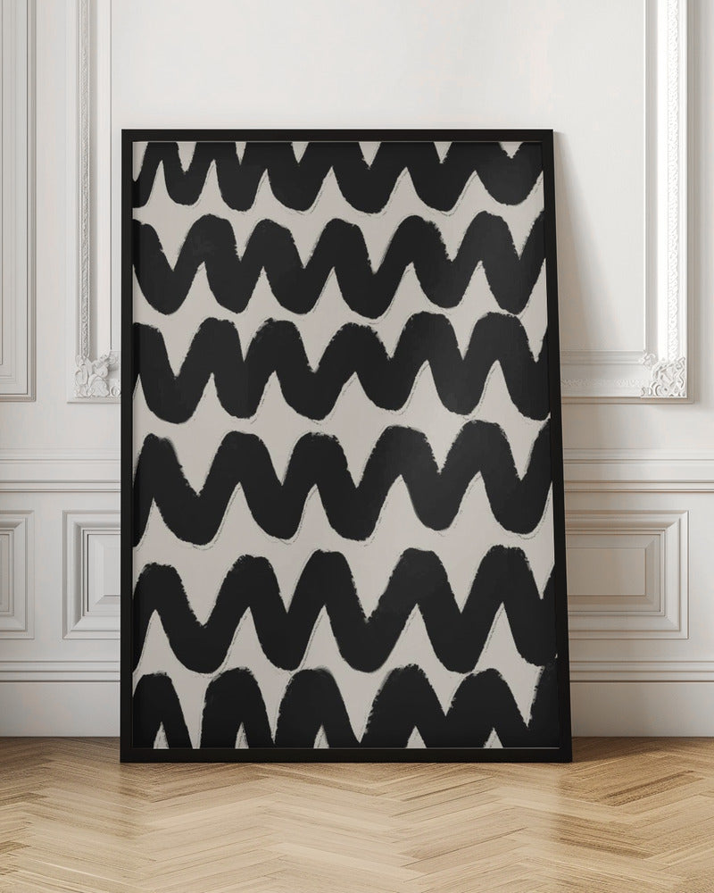 Thick Waves Pattern Poster