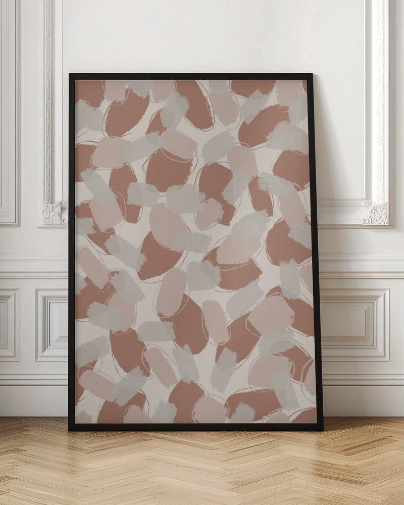 Soft Pastel Brush Strokes Poster