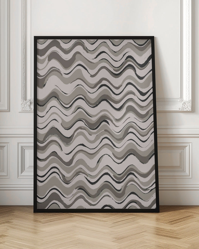 Wavey Pastel Pattern Poster