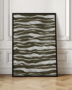 Geen Watercolor Waves Poster