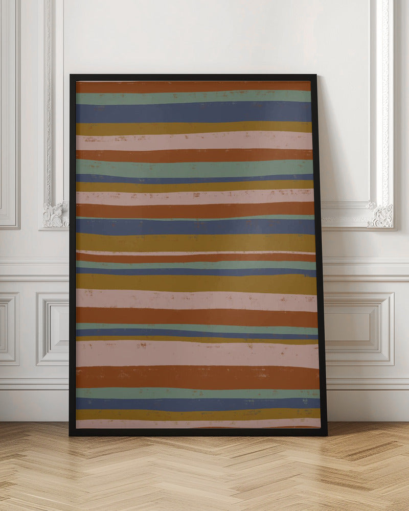 Ethno Colors Stripes Poster