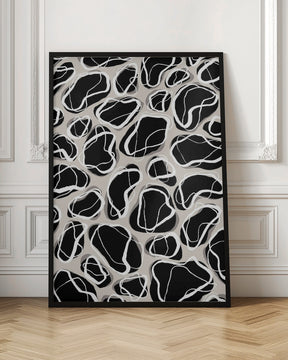 Back Stones Pattern Poster