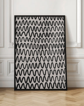 Marker Wavey Pattern Poster