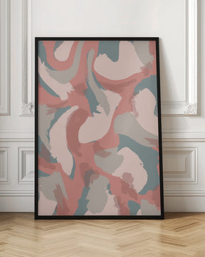 Pastel Strokes Pattern Poster