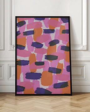 Pink And Purple Strokes Poster