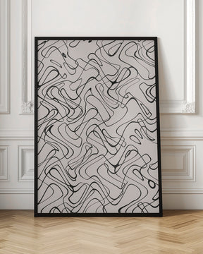 Thin Wild Line Pattern Poster