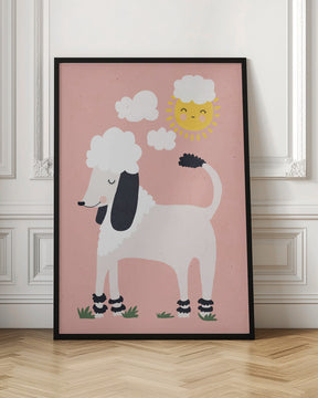 Happy Poodle Poster