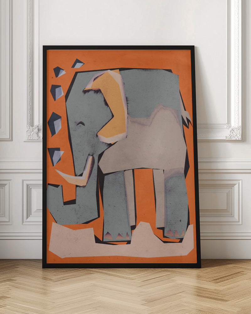 Happy Elephant Poster