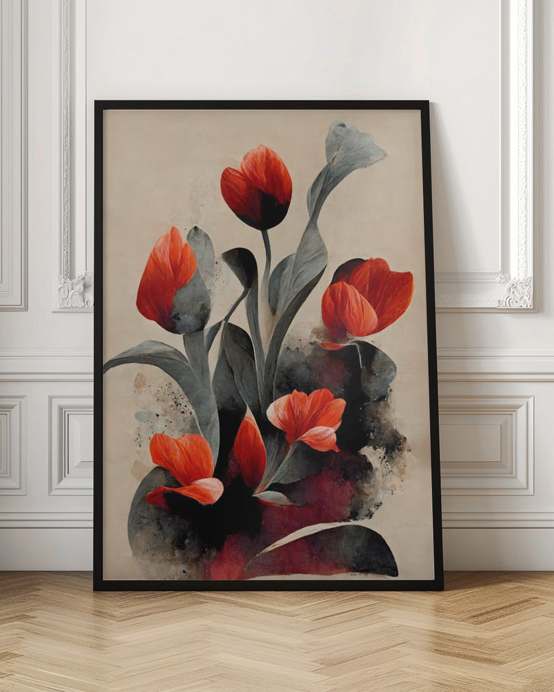 Red Tulips Poster