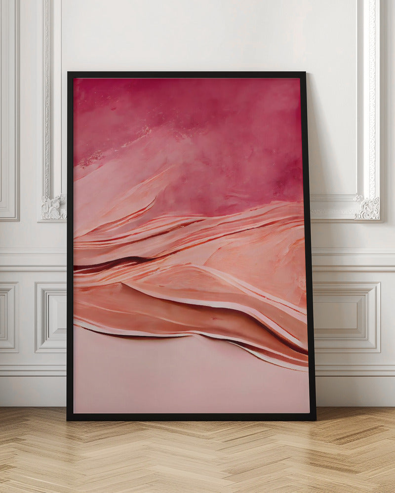 Abstract Thick Pink Color Poster