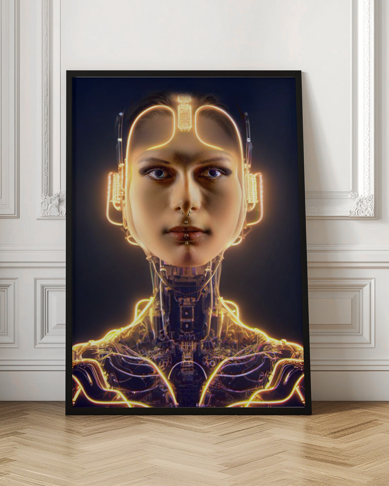 NeonFace Poster