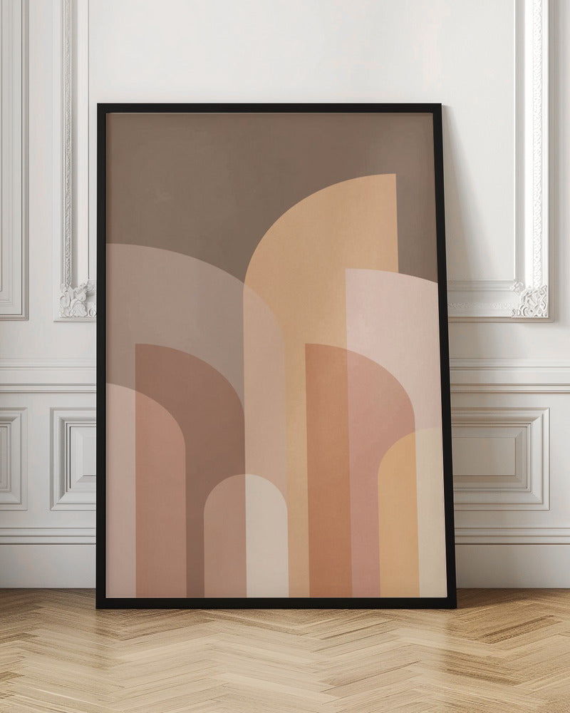 Retro Geometric II Poster