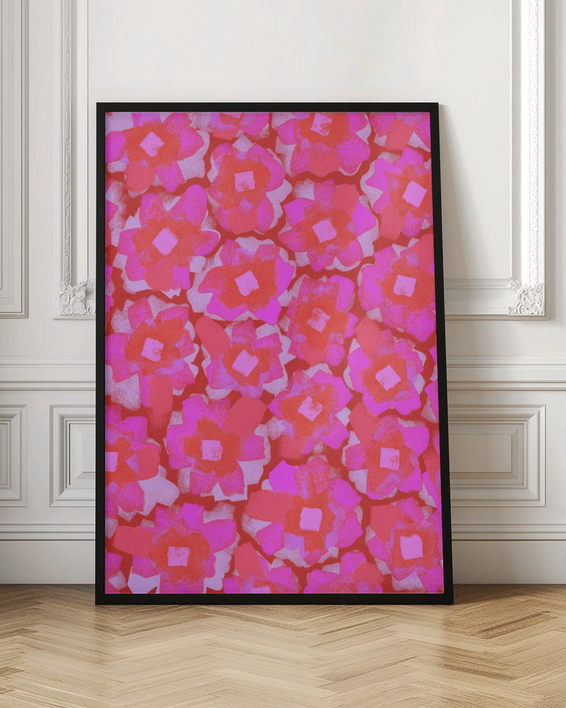 Cute Pink Flowers Poster