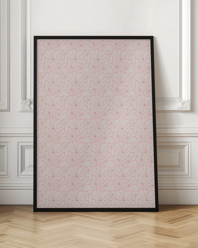 Cute Patel Flower Pattern Poster