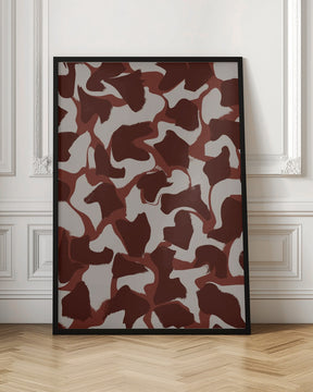 Brown Beige Fur Pattern Poster