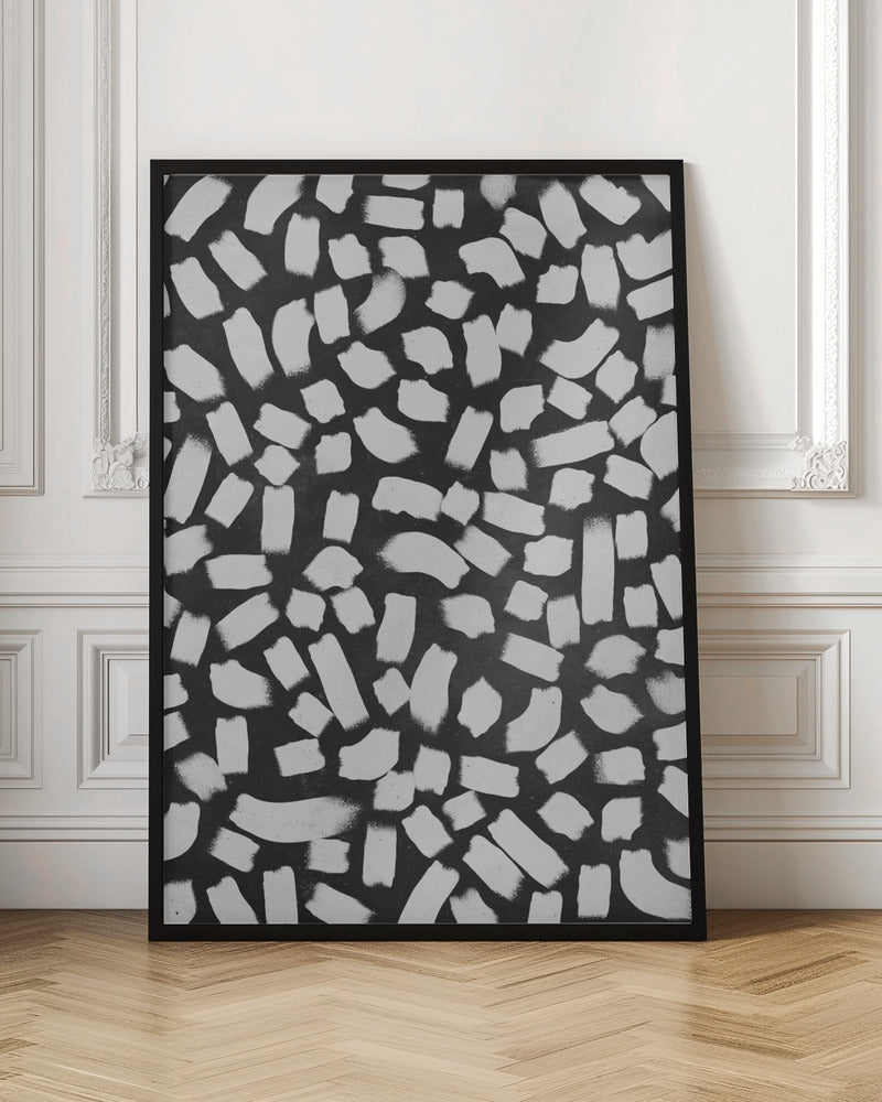 Shabby Brush Strokes Pattern Poster