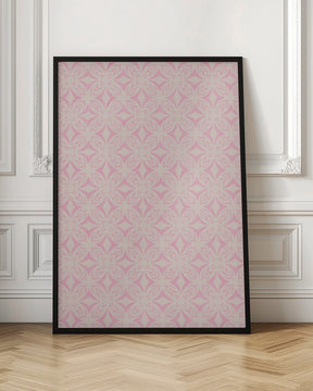 Light Pink Tile Pattern Poster