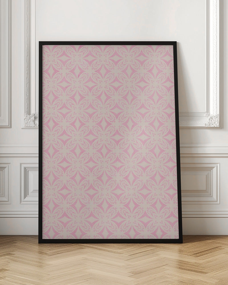 Light Pink Tile Pattern Poster