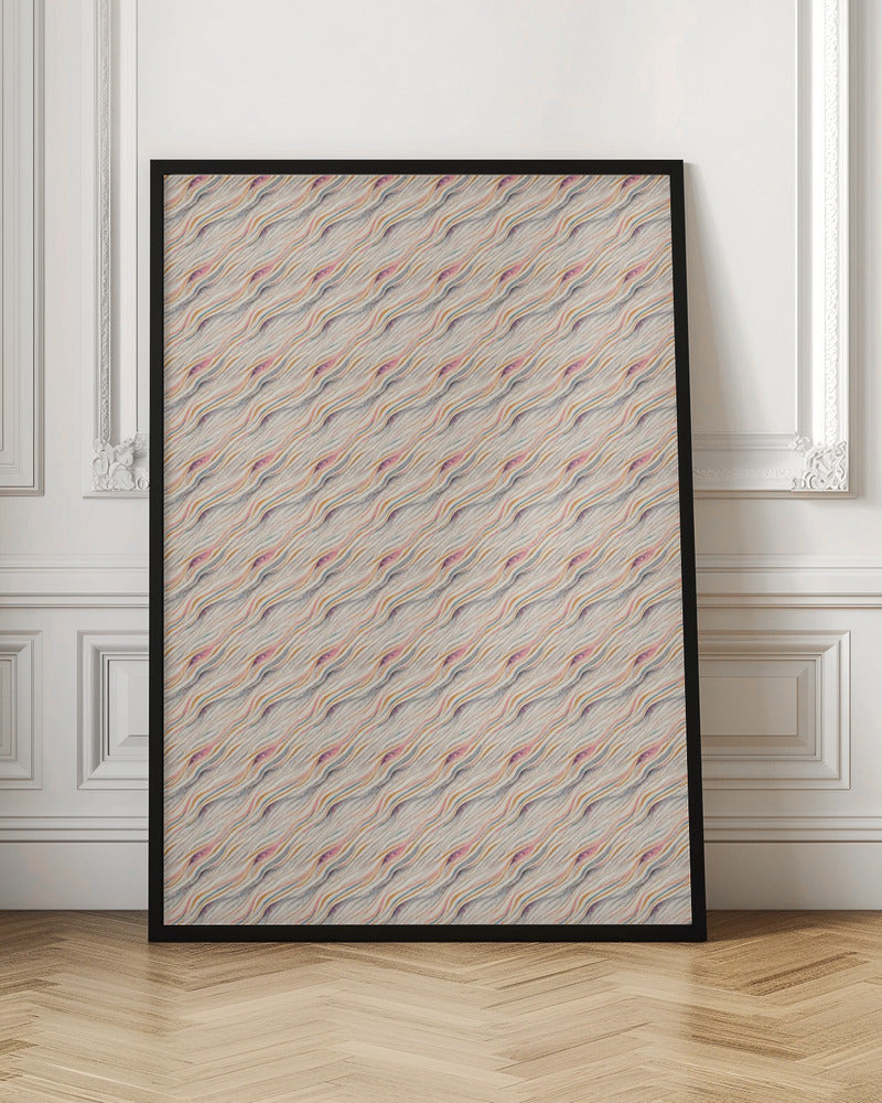 Pastel Waves Pattern Poster