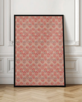 Pink Romantic Pattern Poster