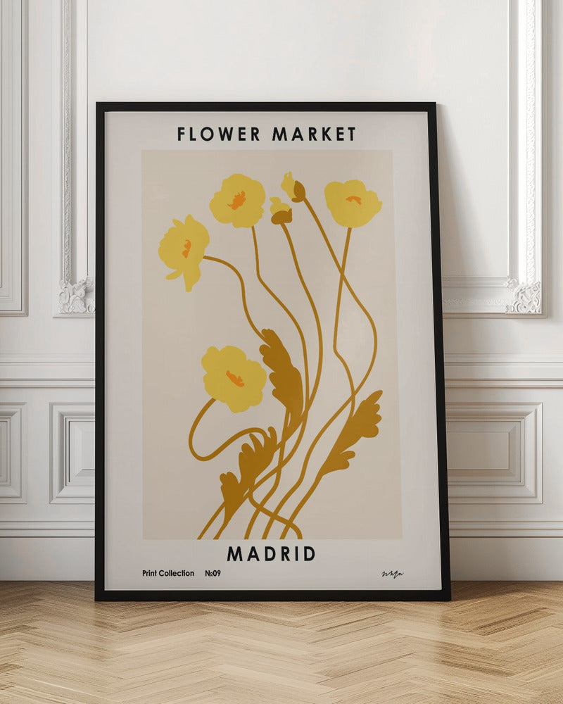 Flower Market. Madrid Poster