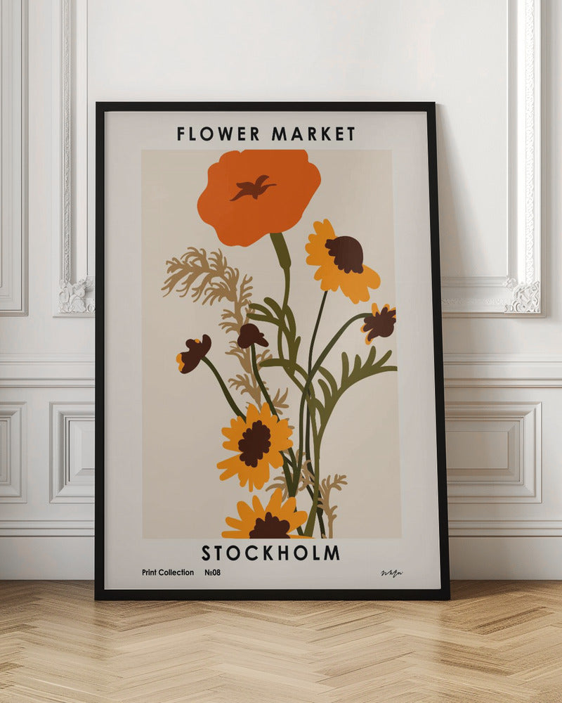 Flower Market. Stockholm Poster