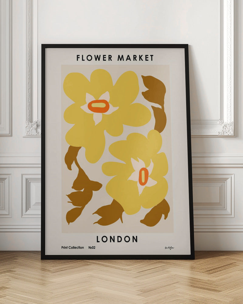 Flower Market. London Poster