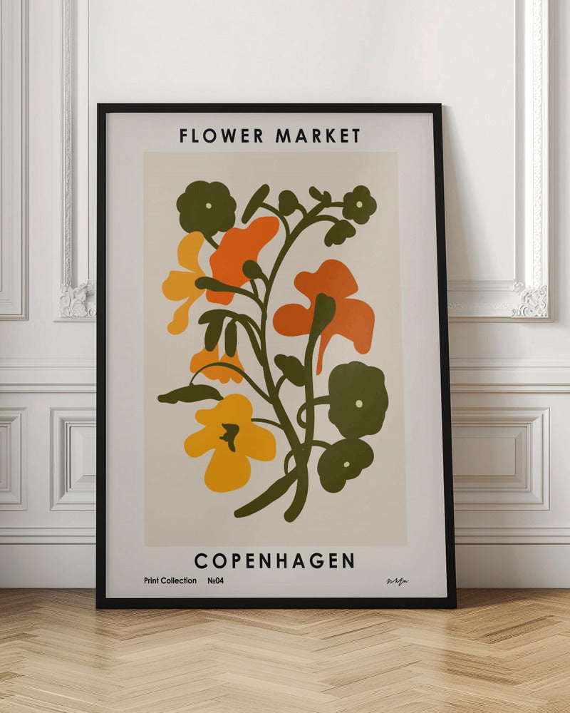 Flower Market. Copenhagen Poster