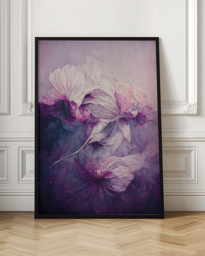 Purple Peony Poster