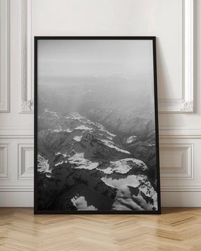 Alps in Black and White Poster