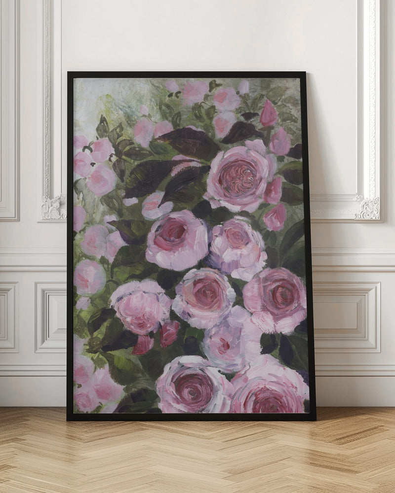 Aurorie painterly roses Poster