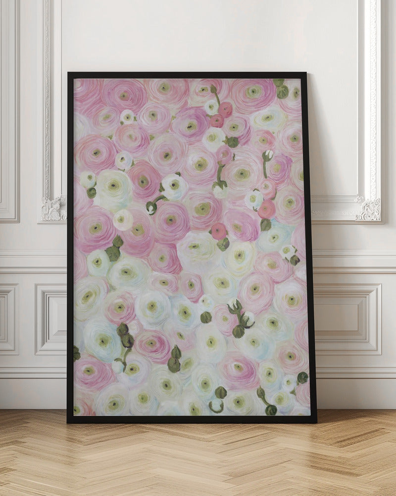 Gabry painterly ranunculus Poster