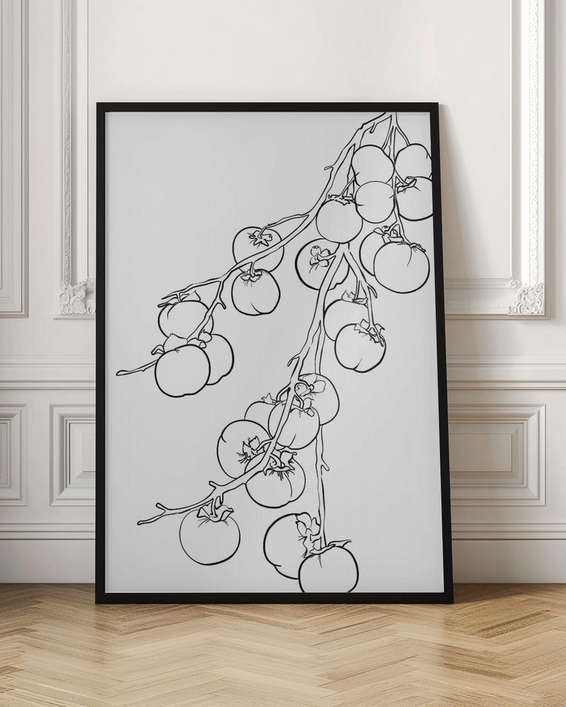 Branch of persimmons Poster