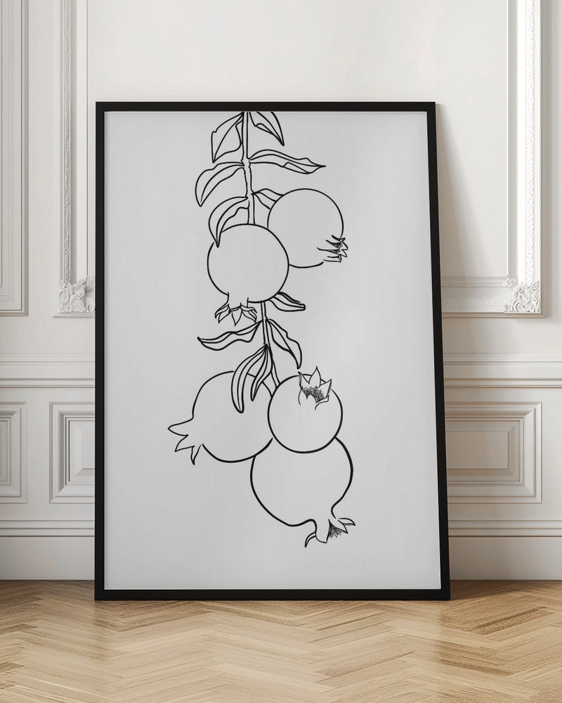 Branch of pomegranates Poster