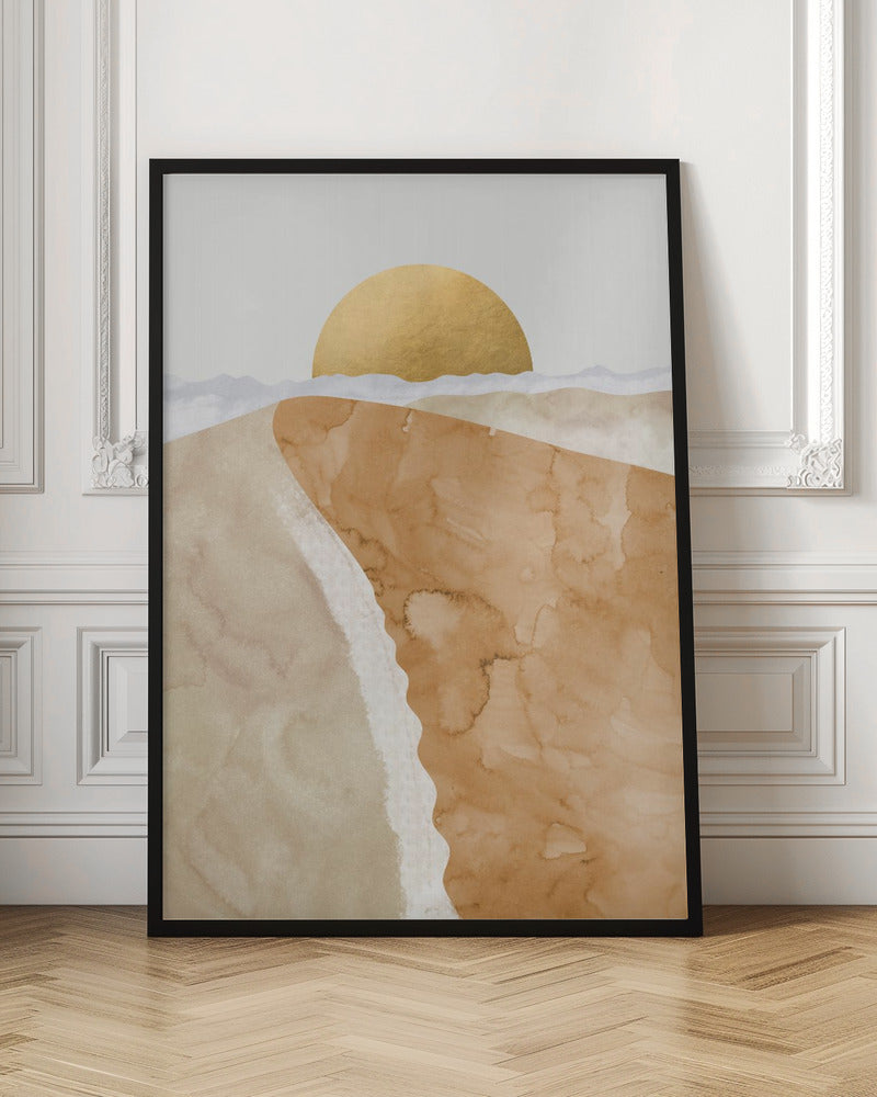 Gold sand dune Poster