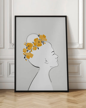 Floral Sanyu portrait Poster