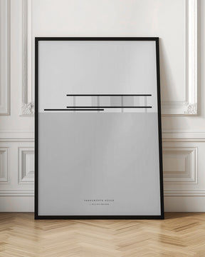 Minimal Farnsworth house Poster