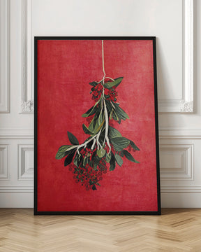 Painted Mistletoe Poster