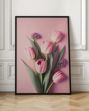 Pink Tulips Poster